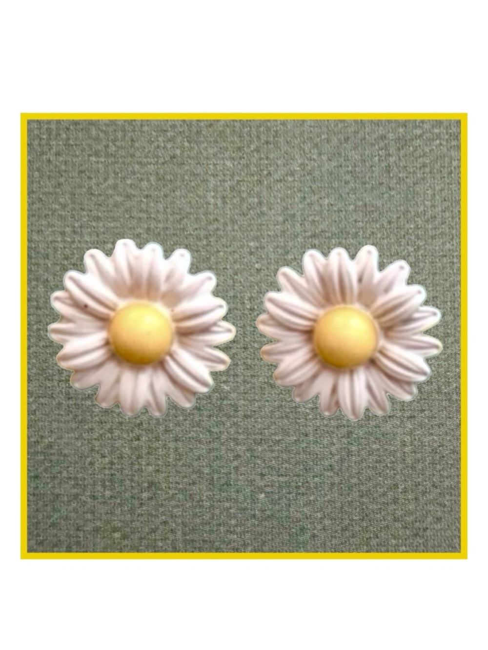 Miss Daisy Enameled Post Earrings